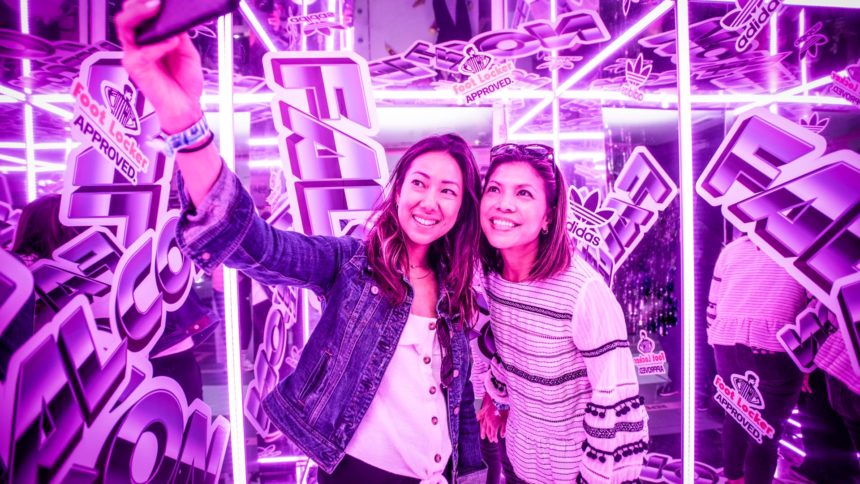 Two woman taking a selfie