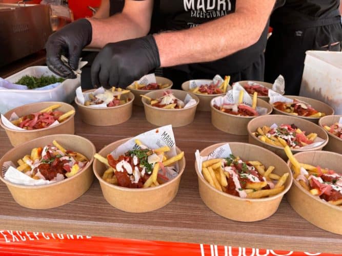 bowls of fries