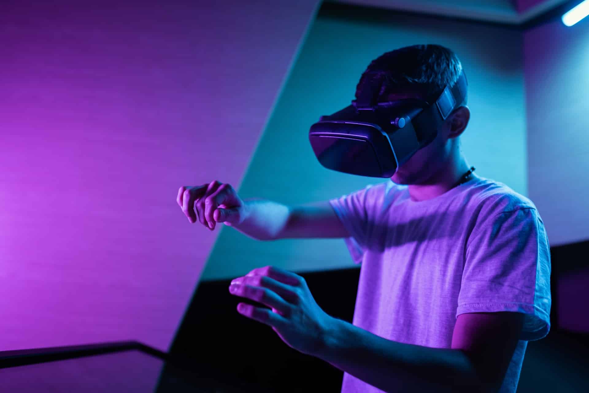 man wearing a VR Headset